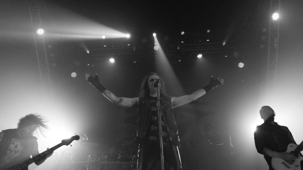 Band performing on stage