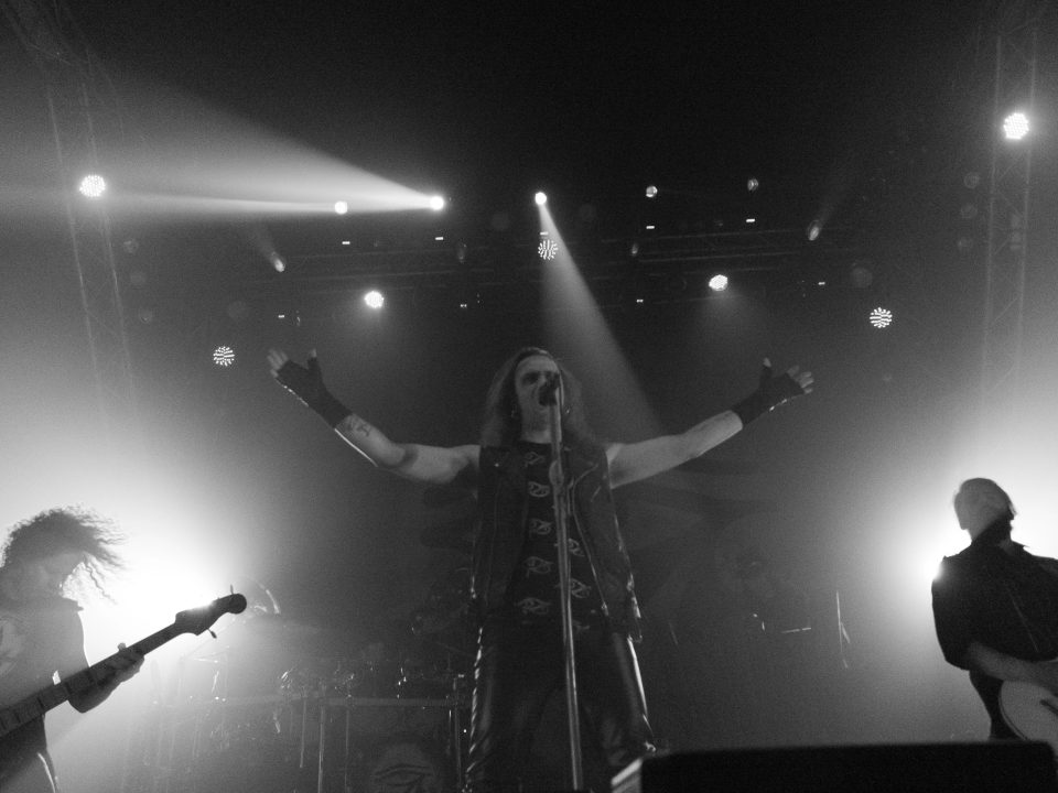 Band performing on stage